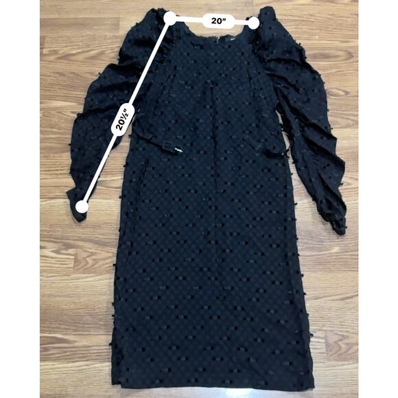 Rachel Comey WHIFF BLACK MIDI DRESS SIZE size 0 - Picture 4 of 10